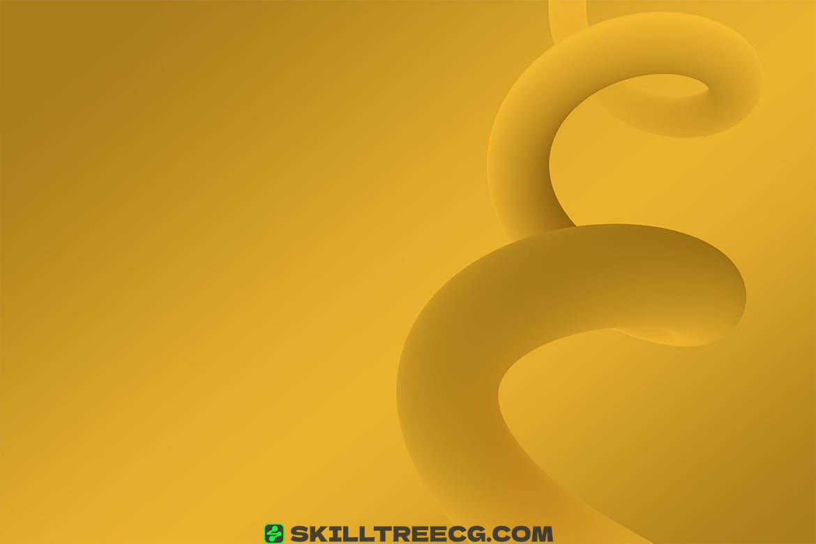 图片[8]-Twisted Flowing Shape 3D Backgrounds（478055）-技能树